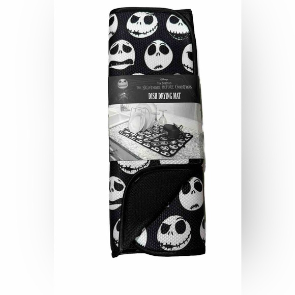 Disney The Nightmare Before Christmas Dish Drying Mat 16”x18” Jack Halloween NEW - Picture 1 of 4